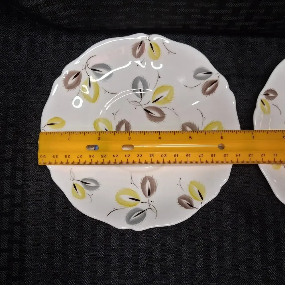 ADDERLEY Fine Bone China England-Carnival 4 Sets Flat Cream Soup Bowl and Saucer